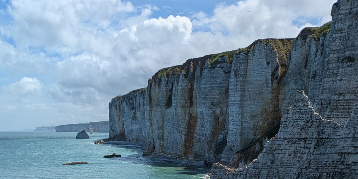 Les falaises d'Amont
