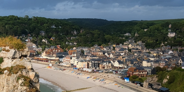 La ville d'Étretat